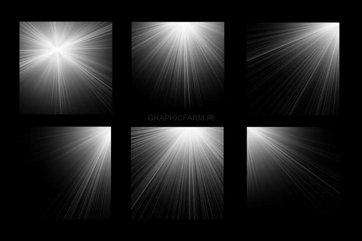 30 Sunburst Photoshop Stamp Brushes