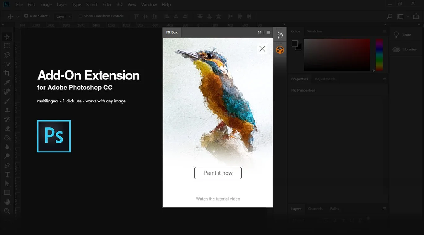 Real Paint FX Photoshop Add-On Extension