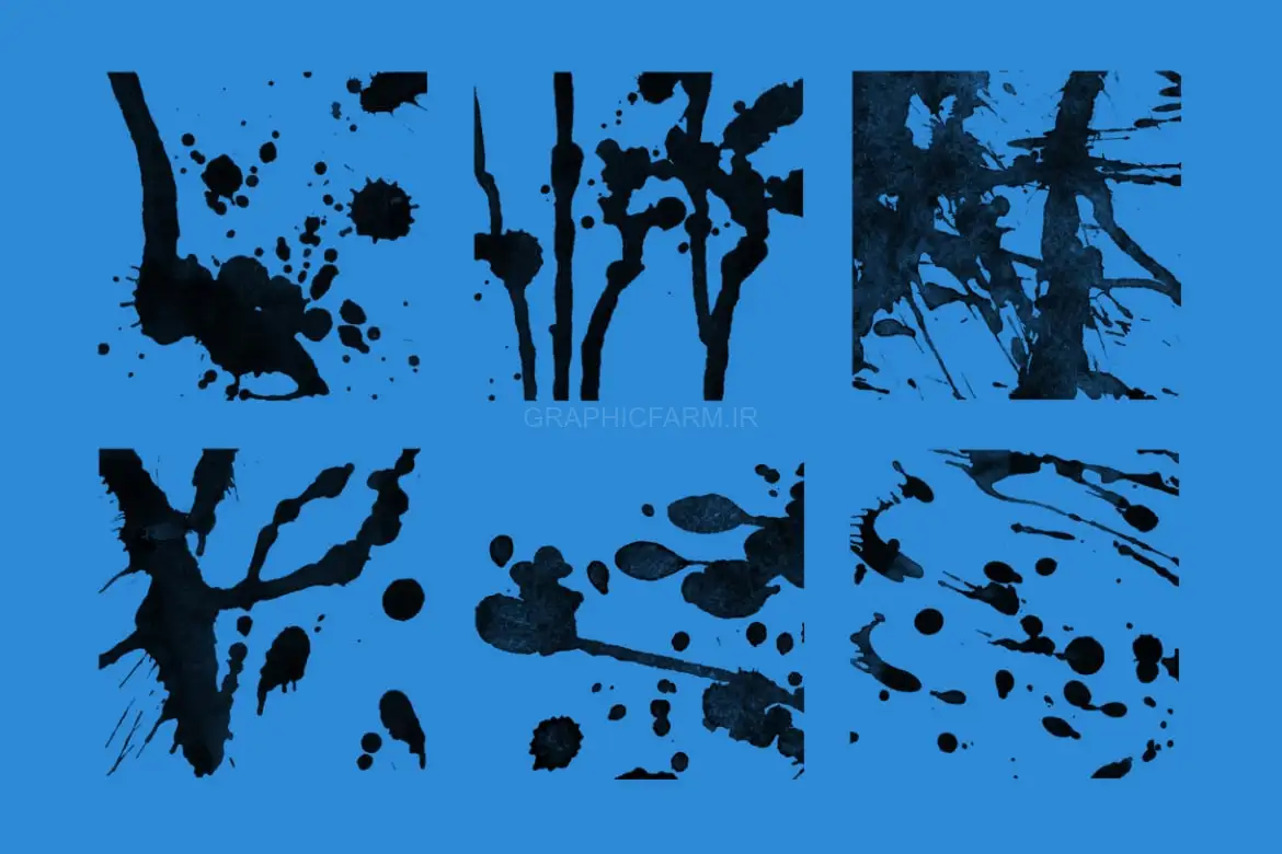 30 Ink Splatter Photoshop Brushes Vol. 2