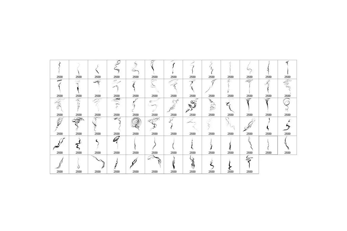 75 Cigarette Smoke Photoshop Stamp Brushes