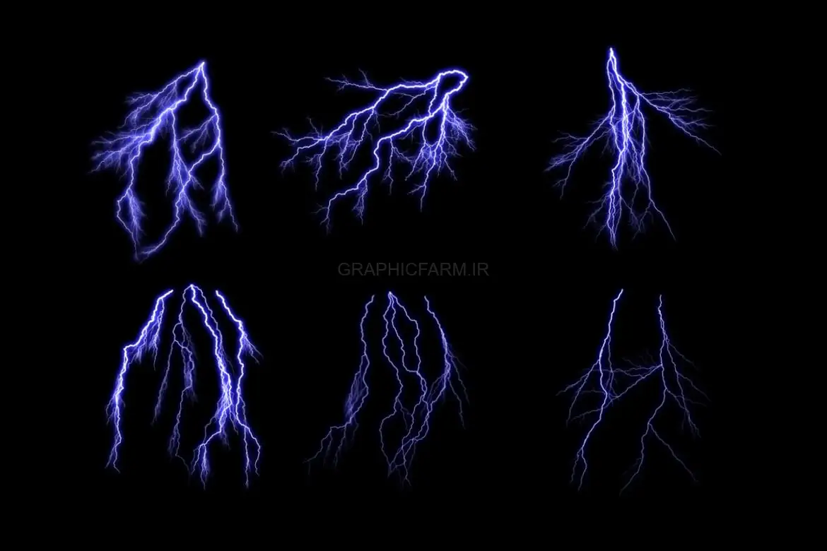 30 Storm Lightning Ptohoshop Stamp Brushes
