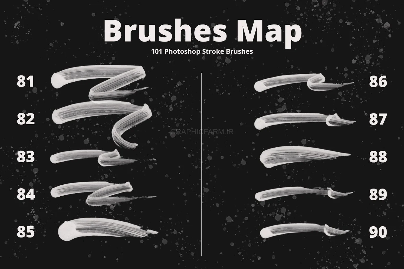 101 Photoshop Paint Stroke Brushes