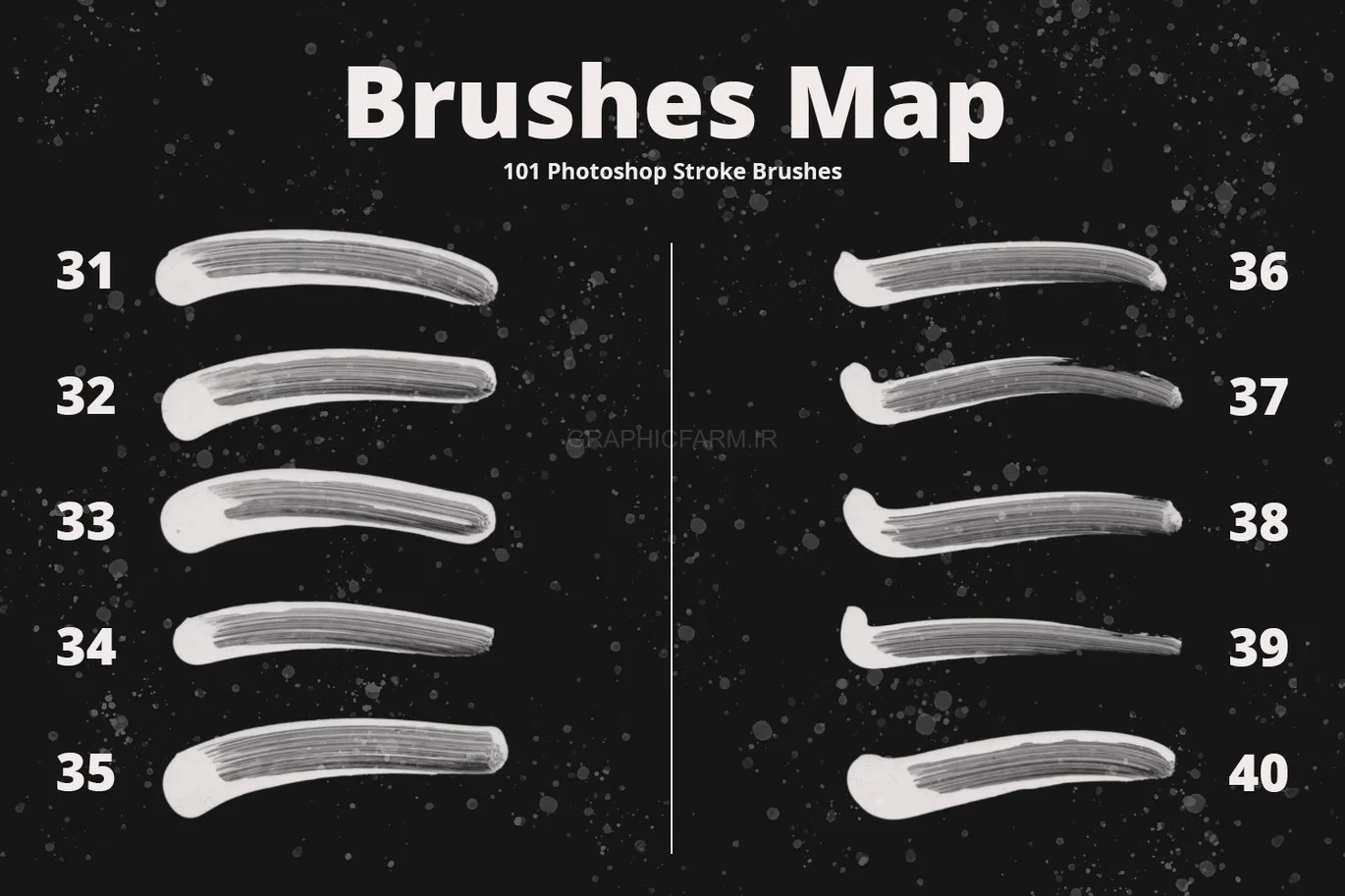 101 Photoshop Paint Stroke Brushes