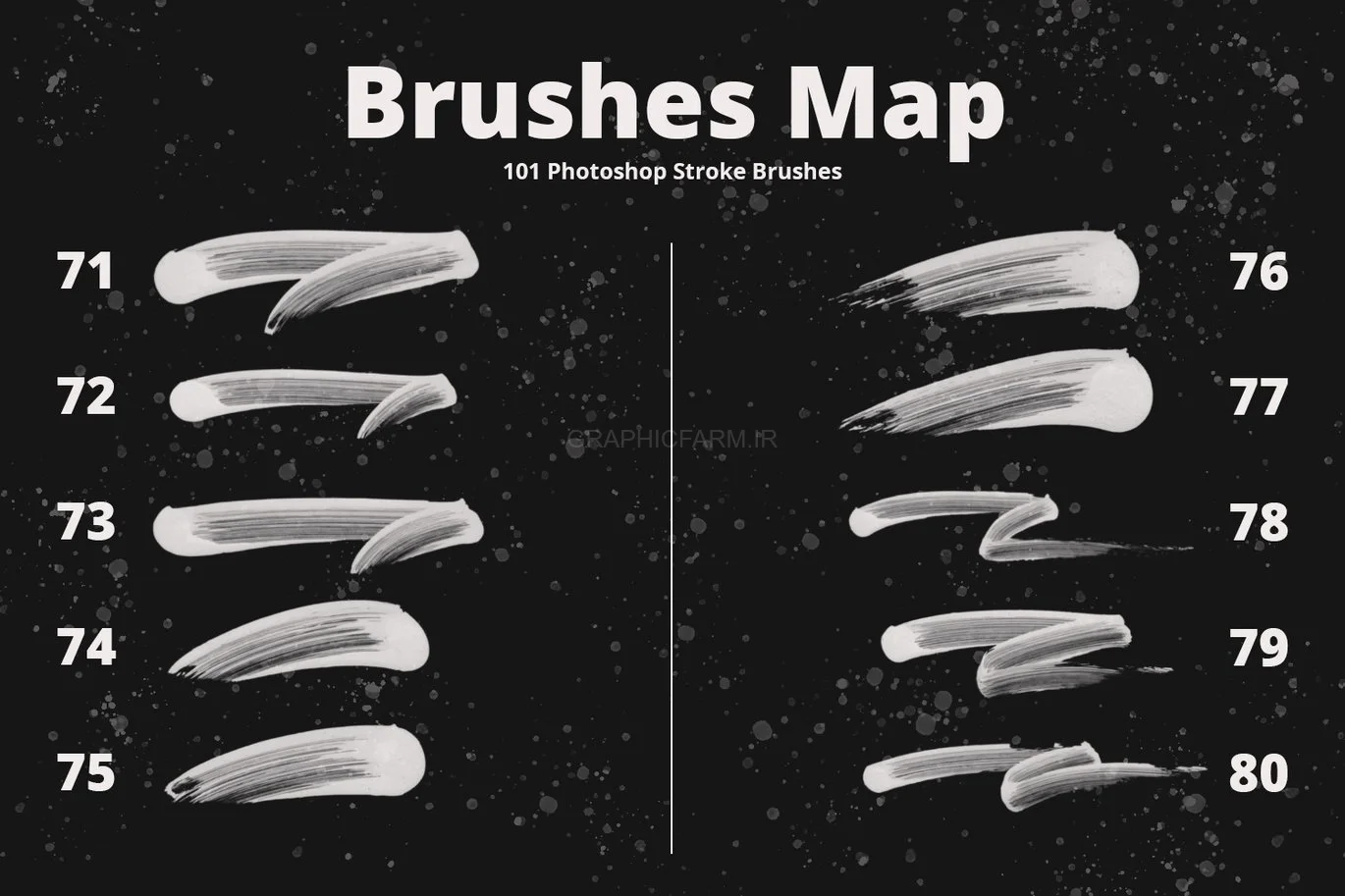 101 Photoshop Paint Stroke Brushes