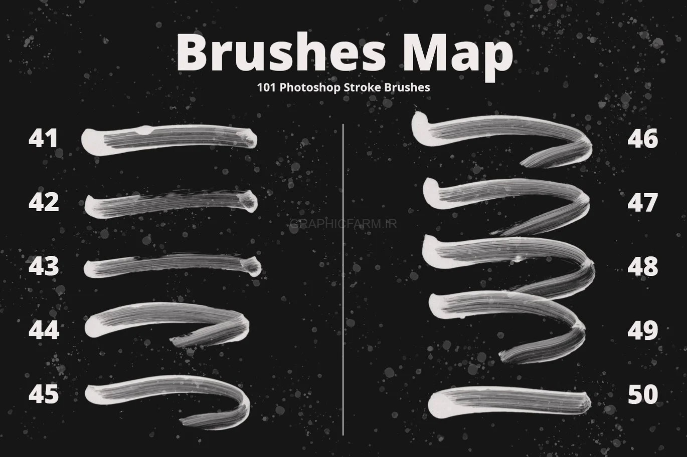 101 Photoshop Paint Stroke Brushes