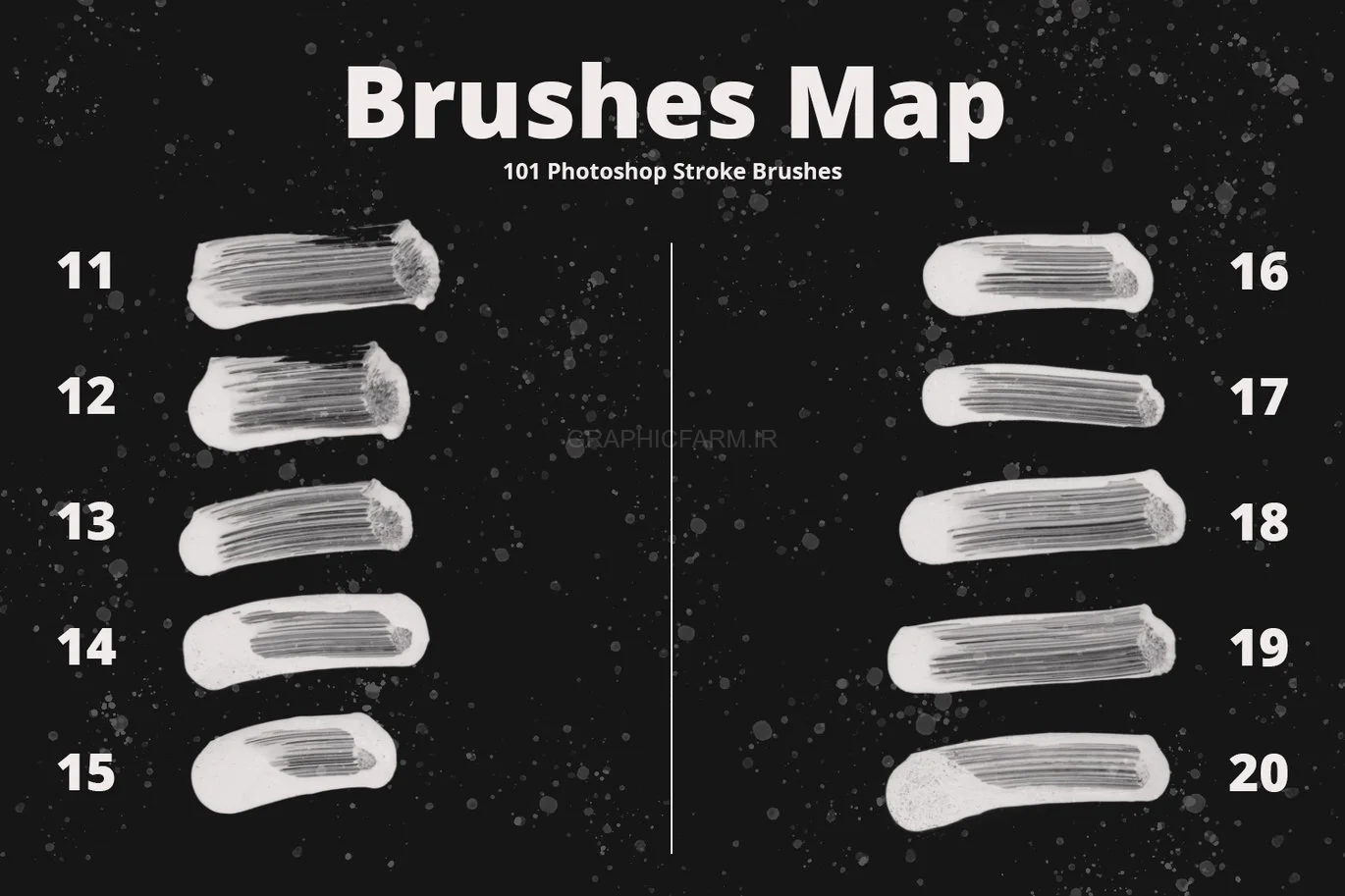 101 Photoshop Paint Stroke Brushes