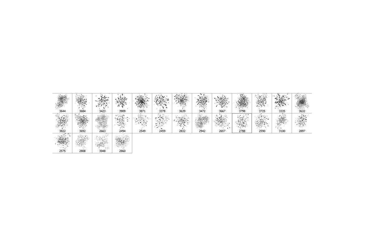 30 Broken Glass Photoshop Stamp Brushes Vol. 1