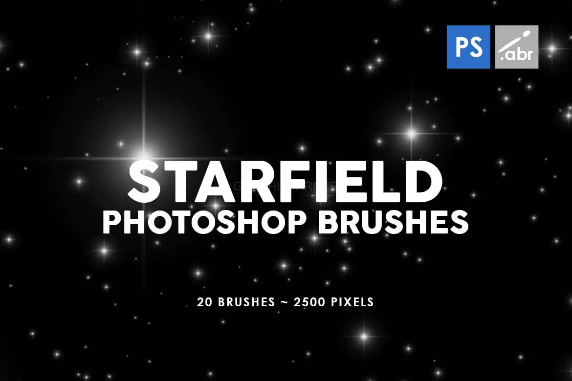 20 Starfield Photoshop Stamp Brushes