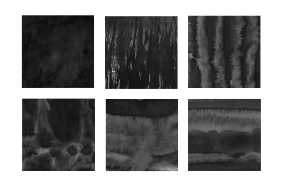 30 Ink Texture Photoshop Brushes Vol. 3