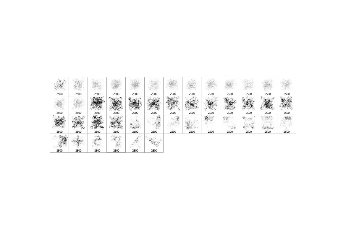 45 Broken Glass Photoshop Stamp Brushes Vol. 2