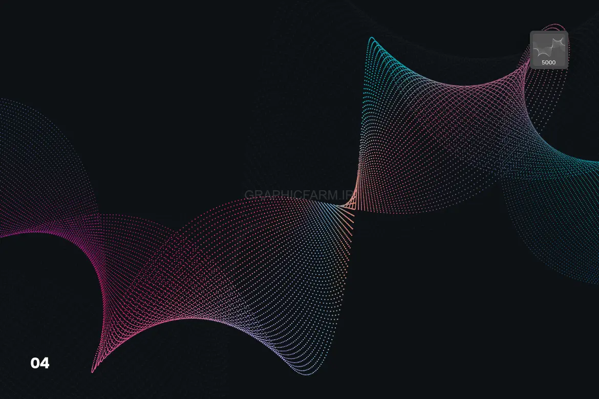 Dotted Wavy Swirls Photoshop Brushes