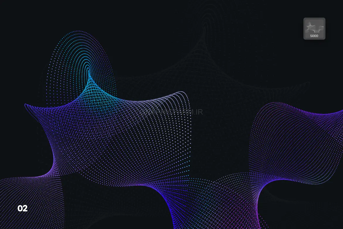 Dotted Wavy Swirls Photoshop Brushes