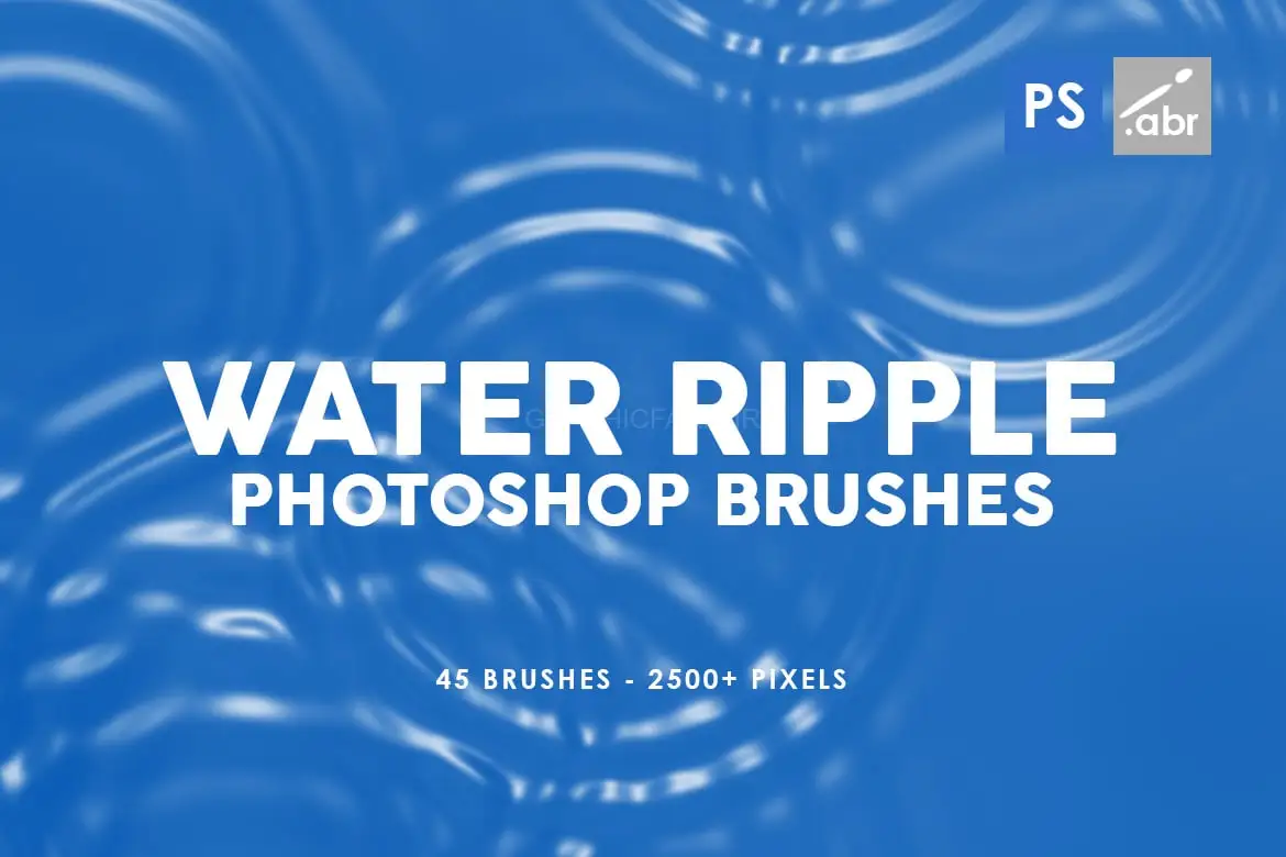 45 Water Ripple Photoshop Brushes