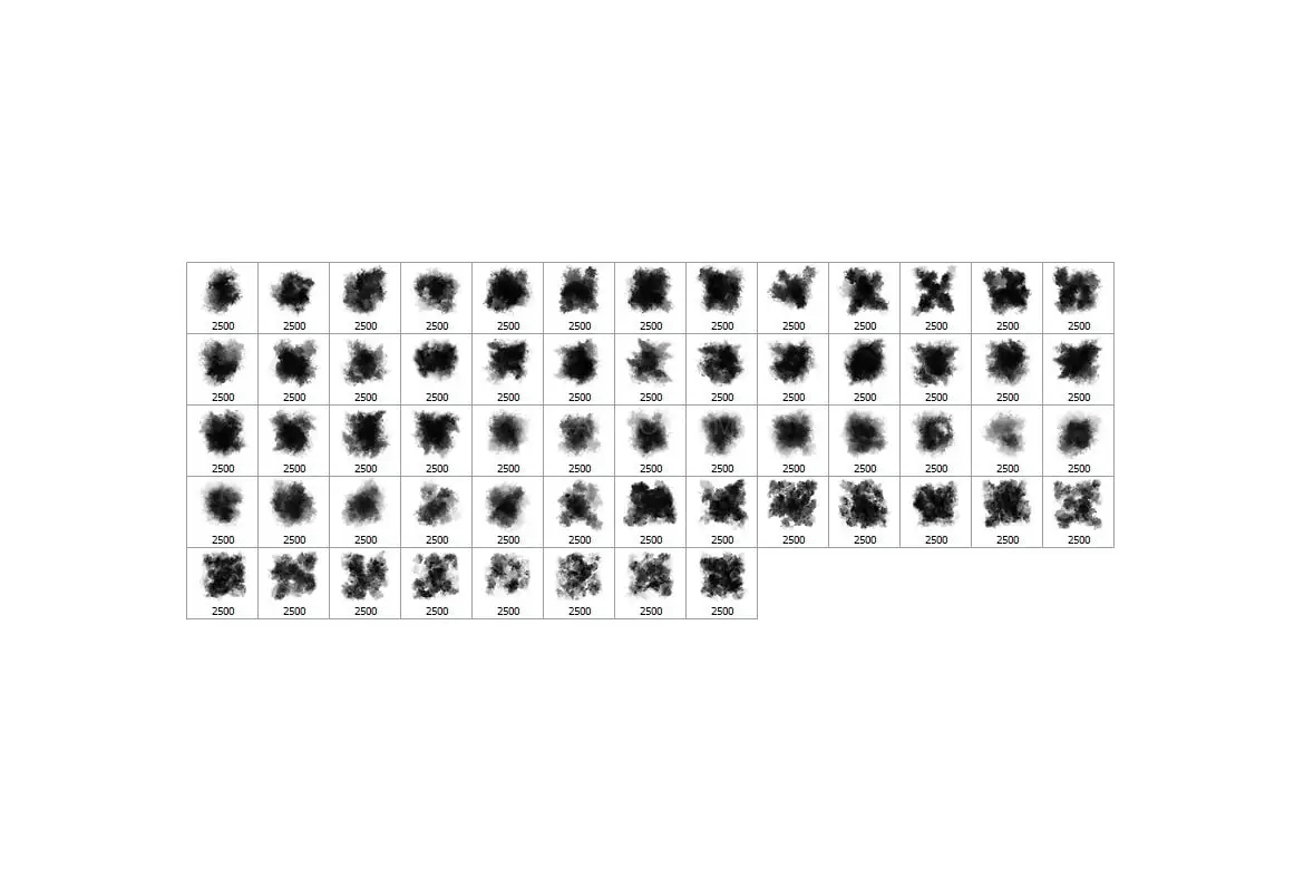 60 Dust Boom Photoshop Stamp Brushes