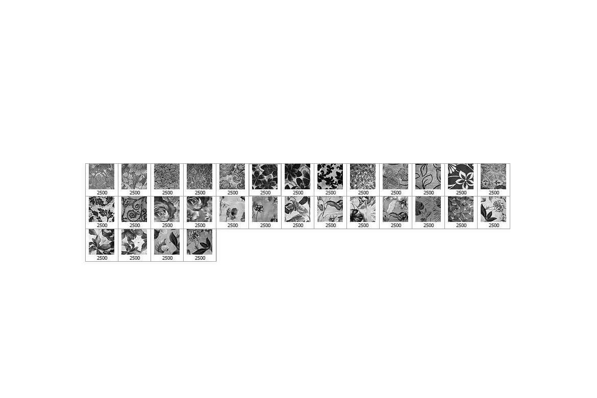 30 Floral Fabric Photoshop Stamp Brushes
