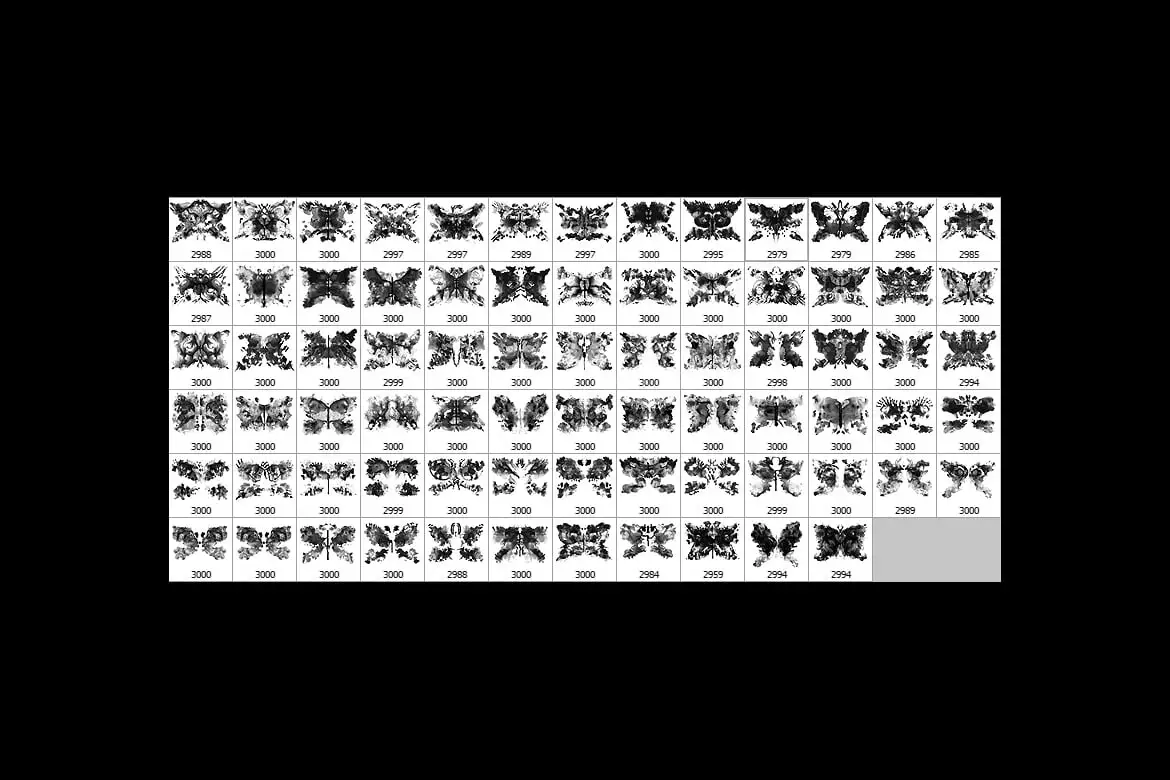 75 Rorschach Butterflies Photoshop Brushes