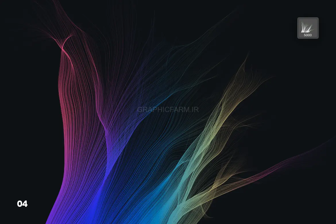 Smooth Hair Flow Photoshop Brushes