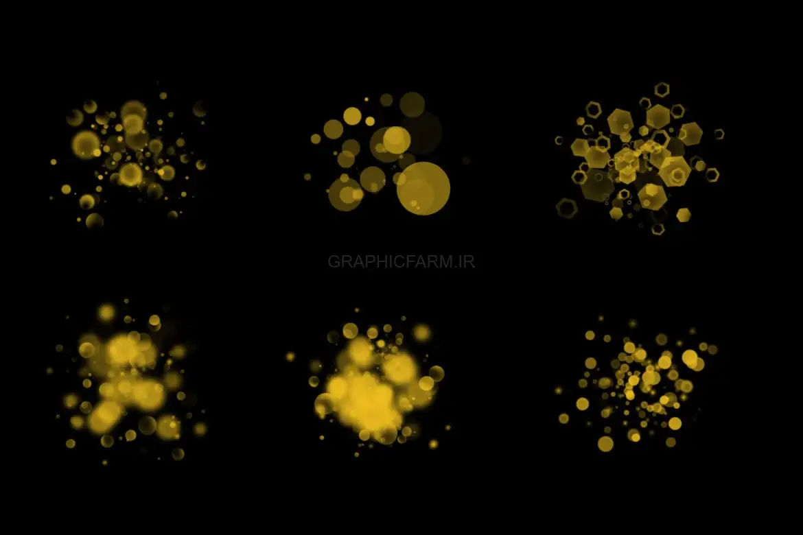 25 Bokeh Cluster Photoshop Stamp Brushes
