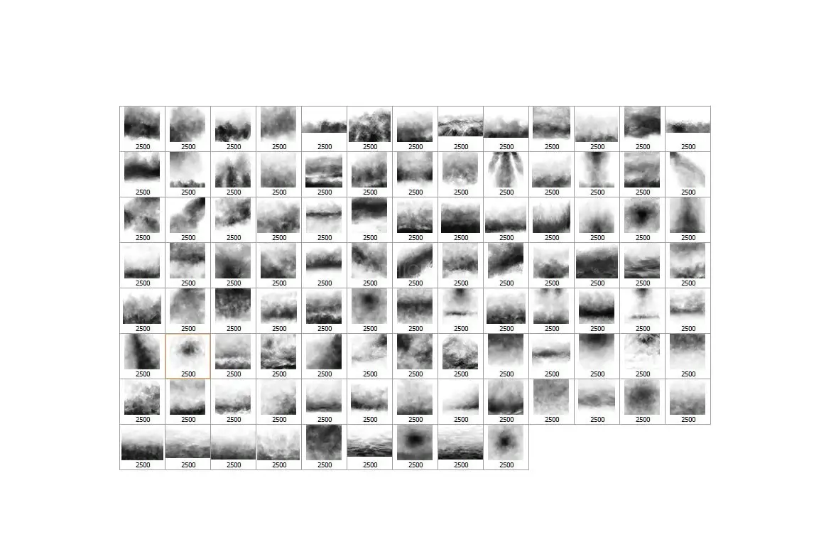100 Mist Photoshop Stamp Brushes
