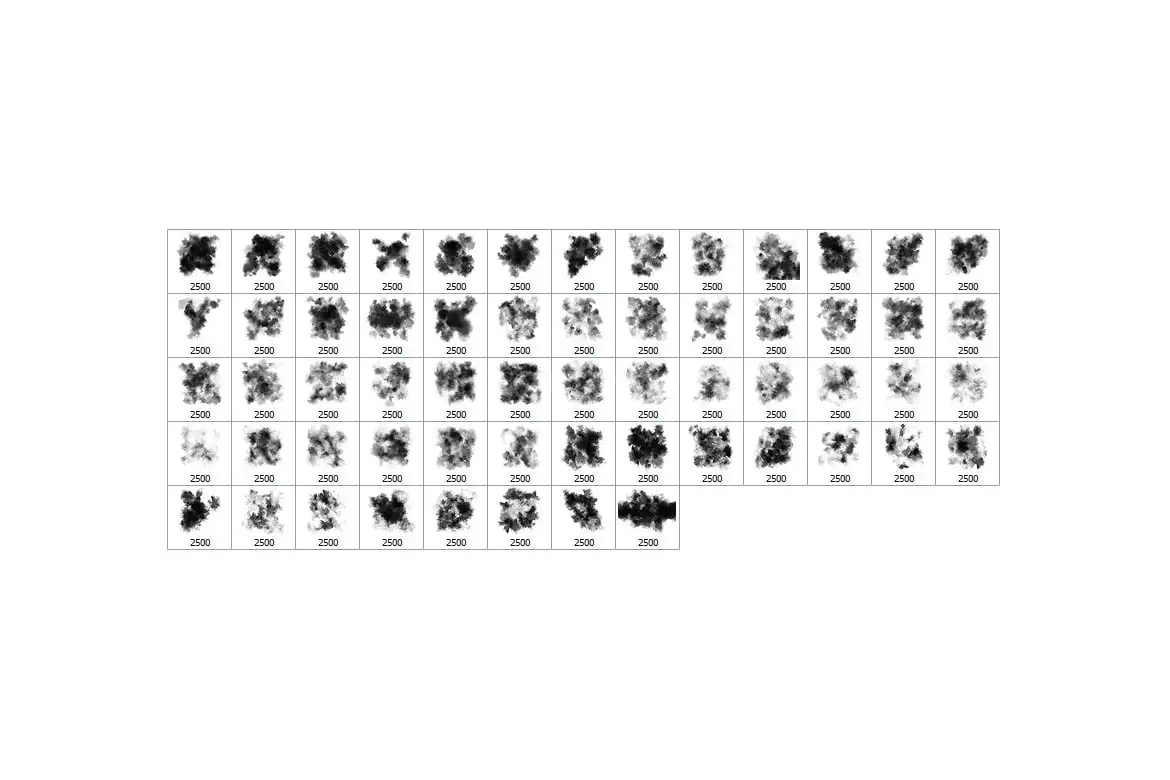60 Grunge Dust Photoshop Stamp Brushes