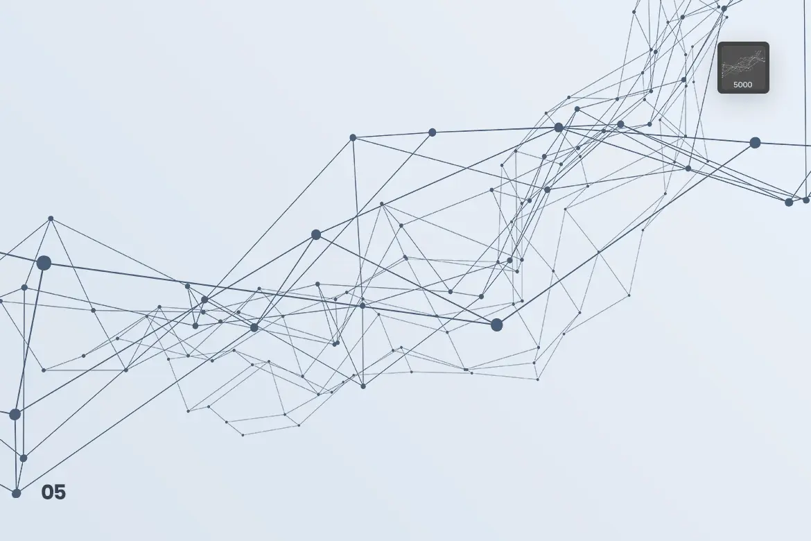 Particles With Connected Lines Photoshop Brushes