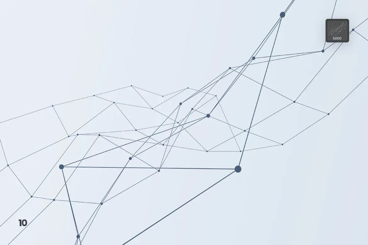 Particles With Connected Lines Photoshop Brushes