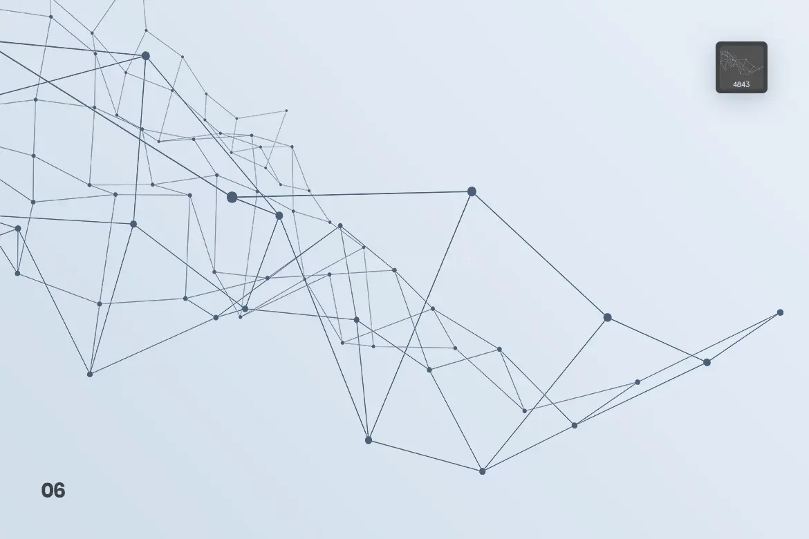 Particles With Connected Lines Photoshop Brushes