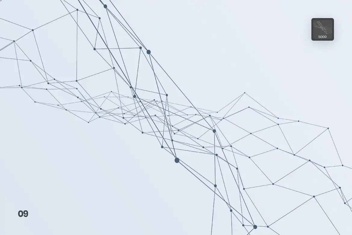 Particles With Connected Lines Photoshop Brushes