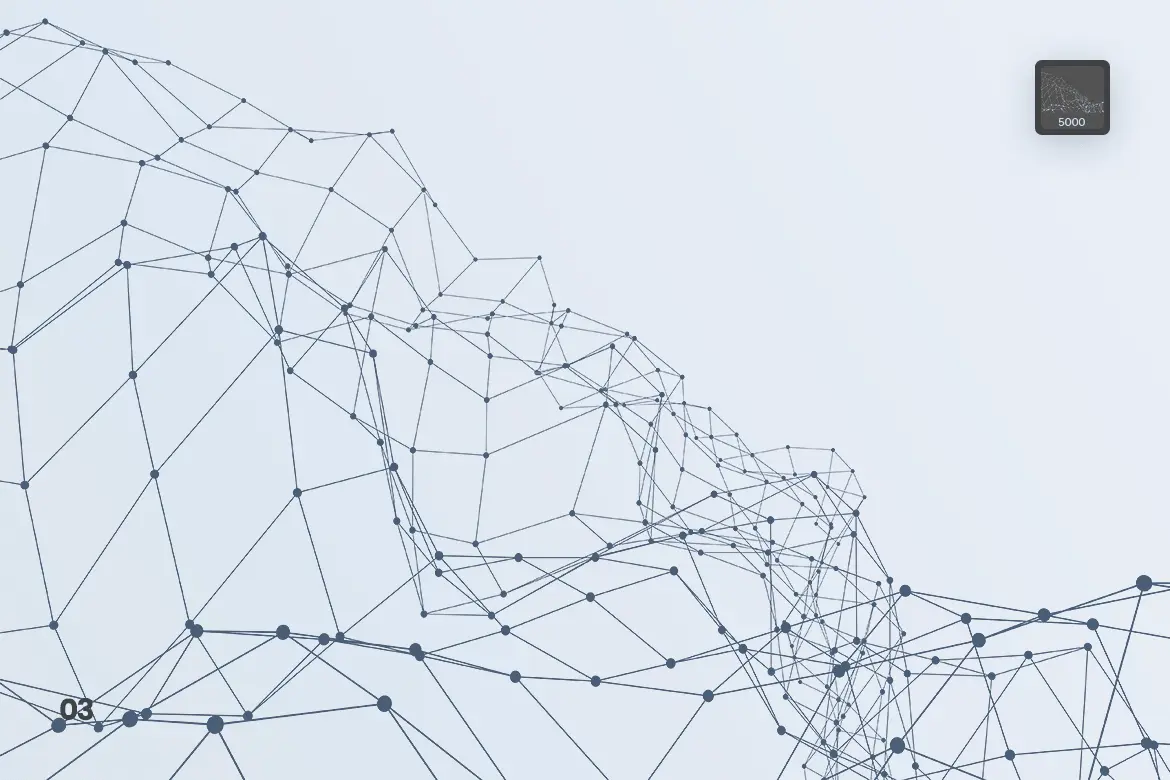 Particles With Connected Lines Photoshop Brushes