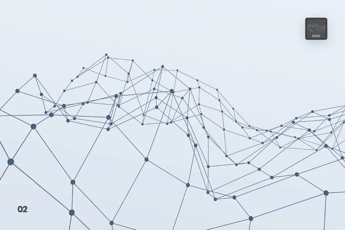 Particles With Connected Lines Photoshop Brushes