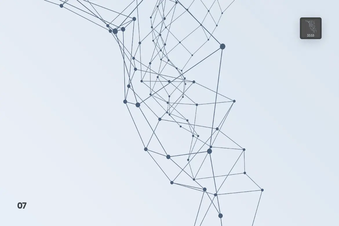 Particles With Connected Lines Photoshop Brushes