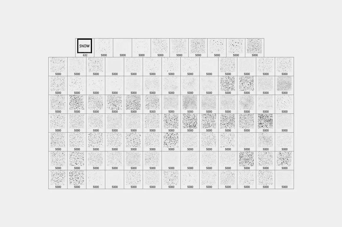 100 Snow Photoshop Brushes