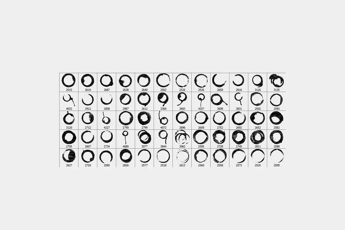 Coffee Stain Photoshop Brushes