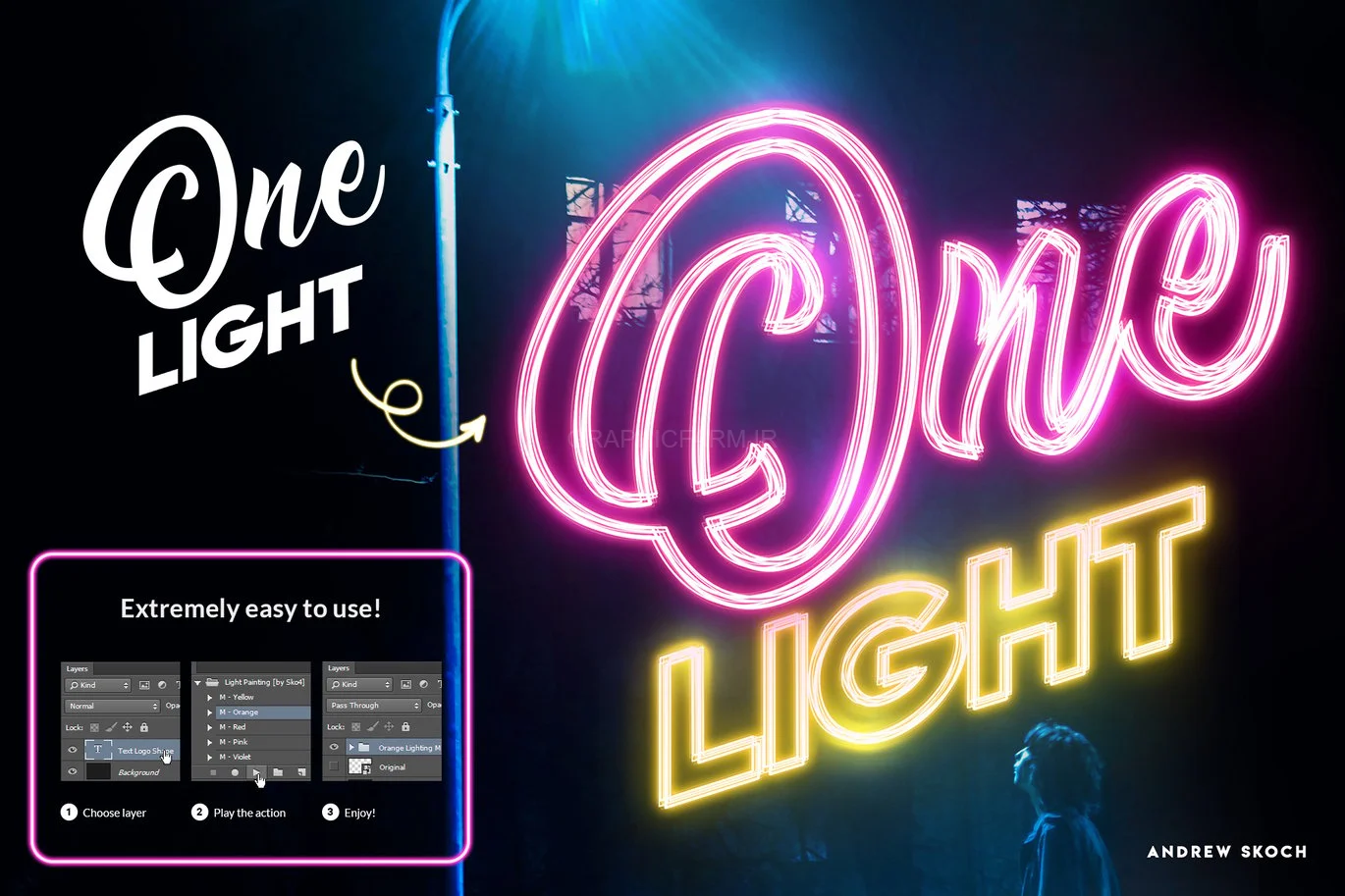 Light Painting - Photoshop Action