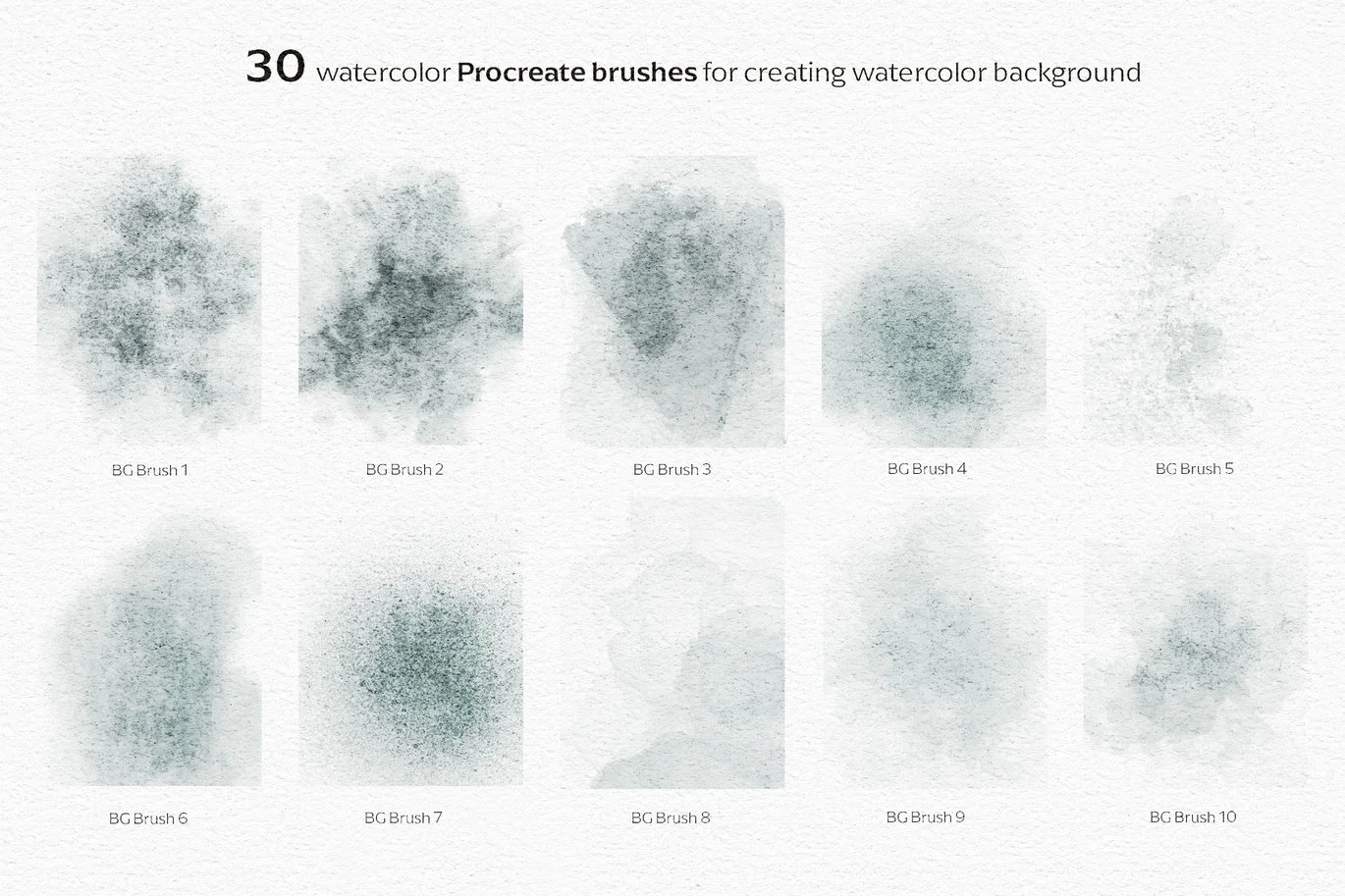 Procreate Watercolour Brushes