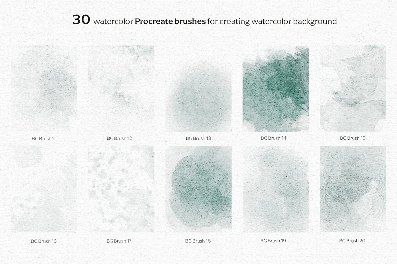 Procreate Watercolour Brushes