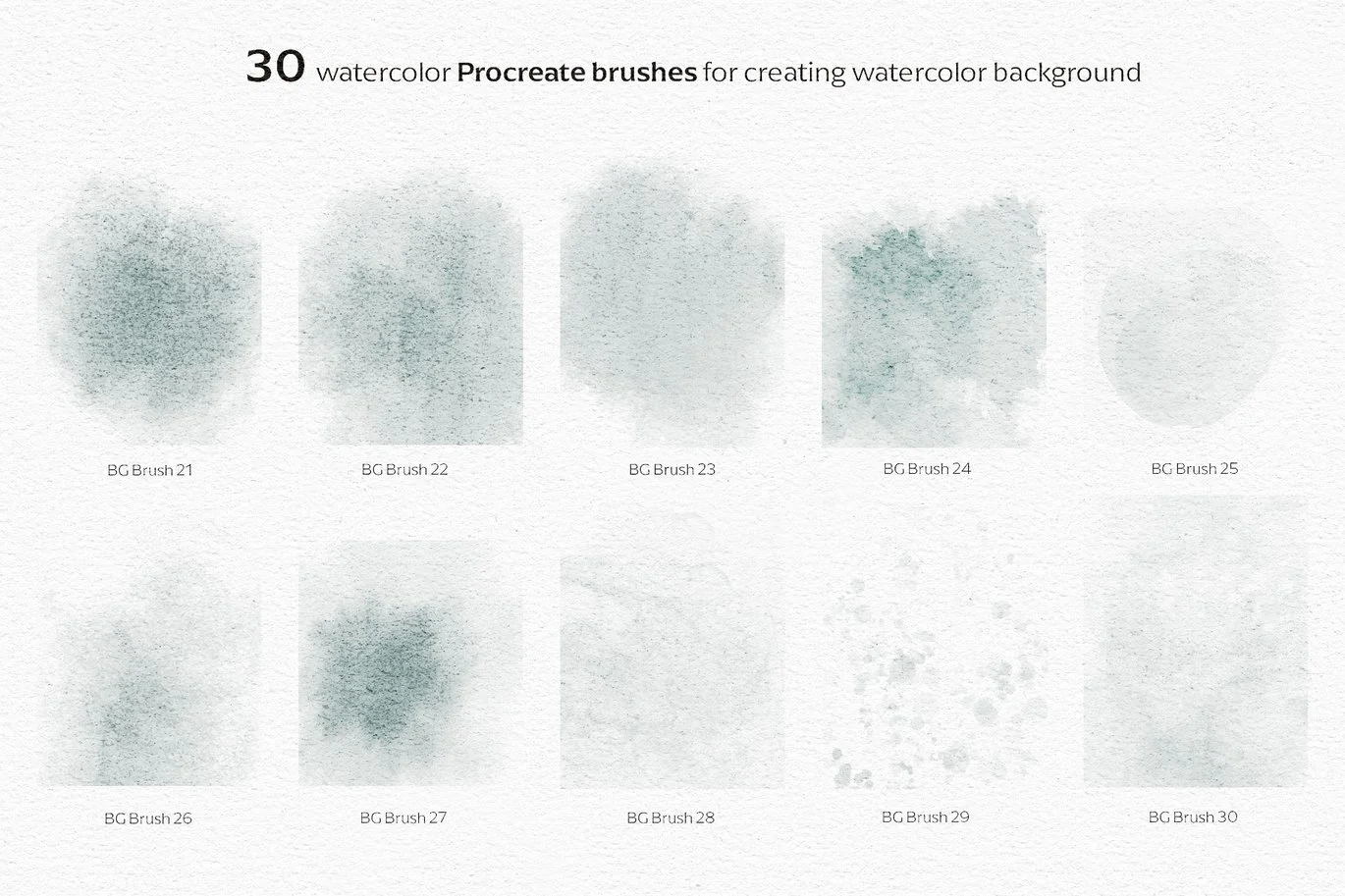 Procreate Watercolour Brushes
