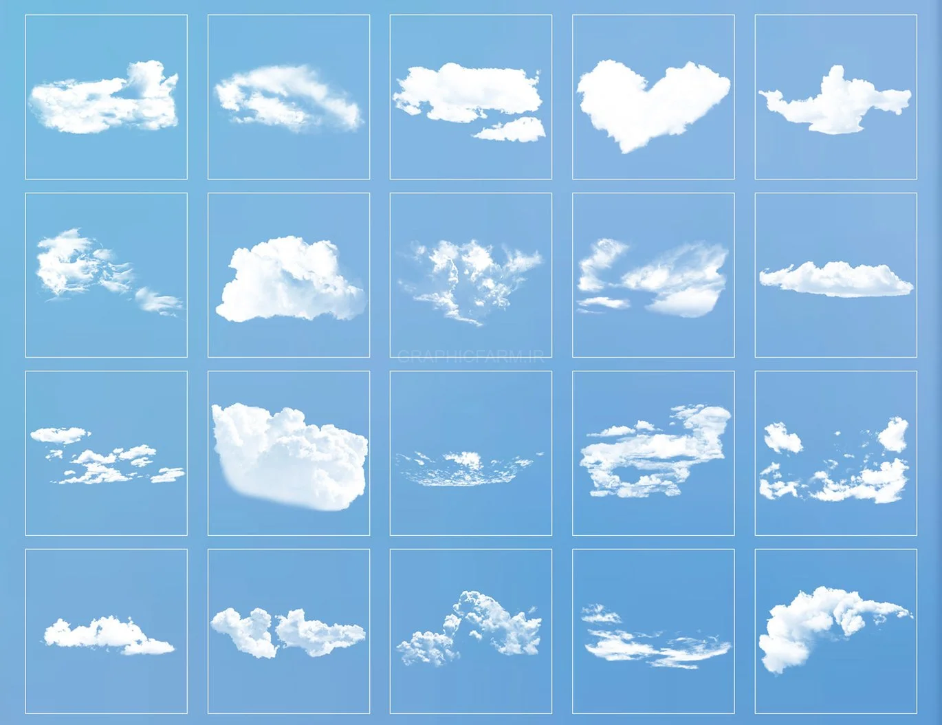 Stamp Clouds Procreate Brushes Vol.1