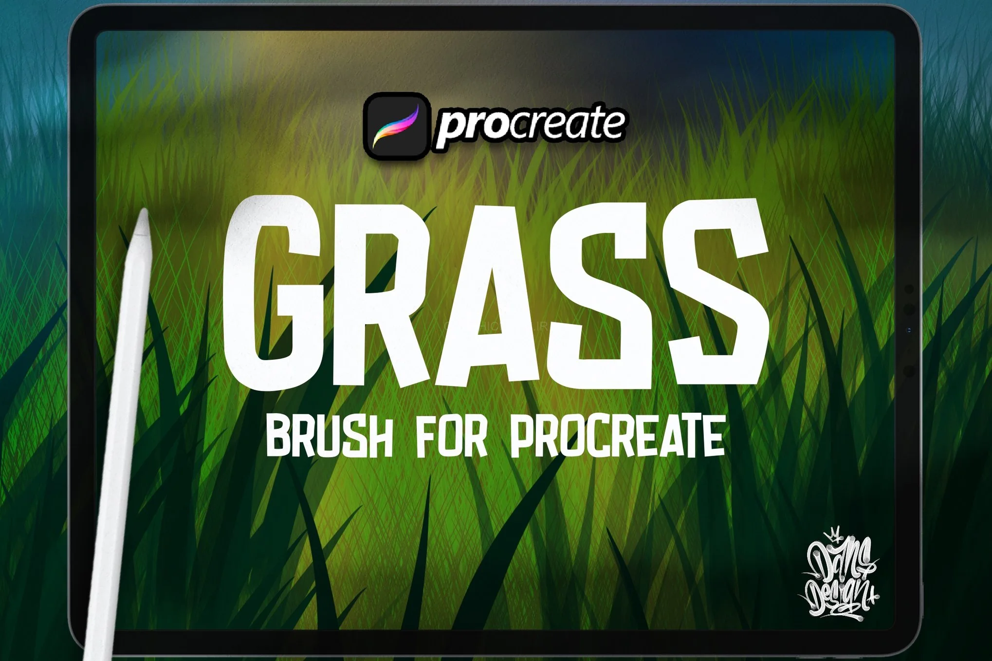 Dansdesign Grass Procreate Brush