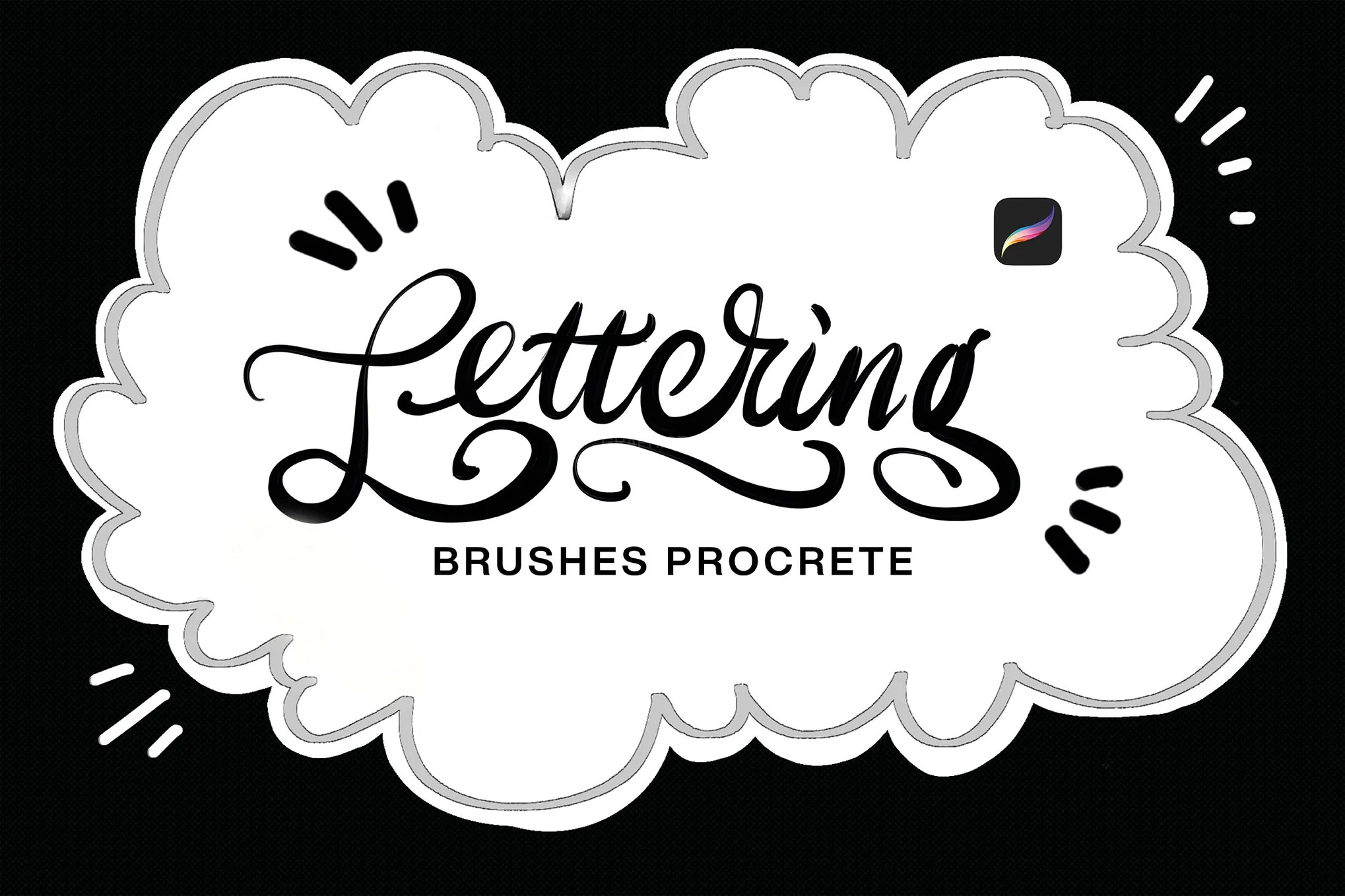 10 Lettering Brushes Procreate