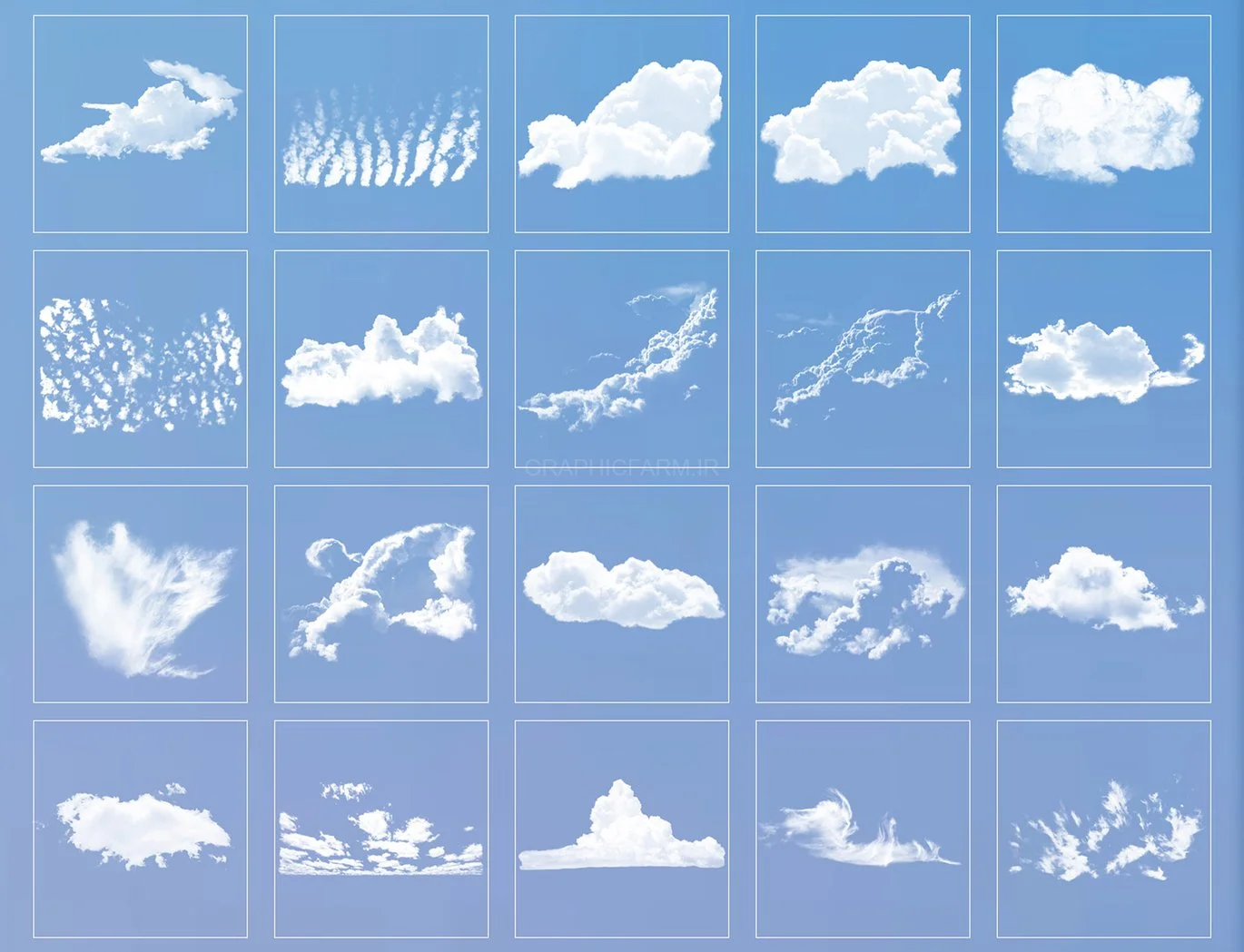 Stamp Clouds Procreate Brushes Vol.2