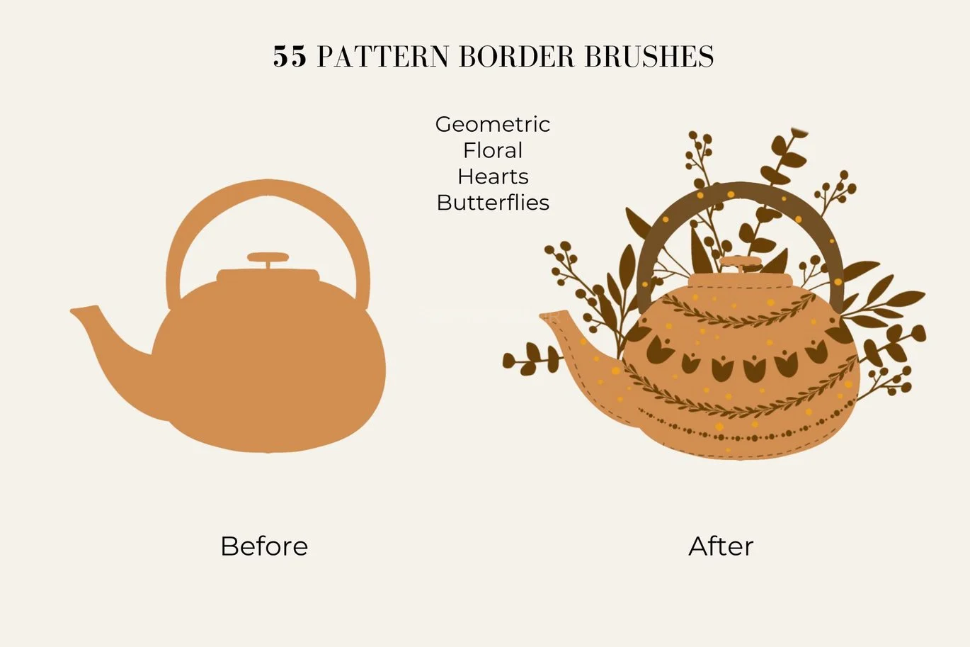Procreate Pattern Border Brushes