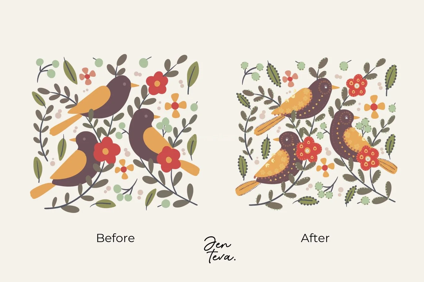 Procreate Pattern Border Brushes