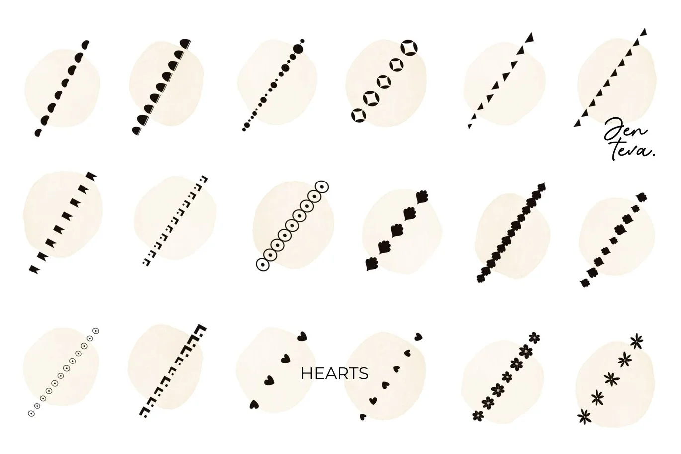 Procreate Pattern Border Brushes
