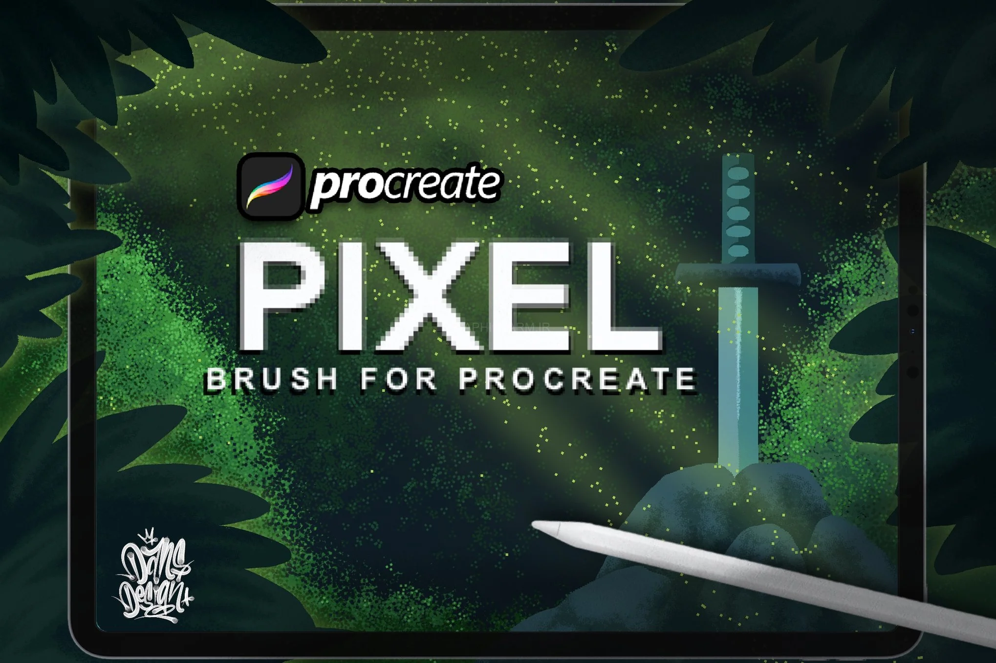 Dansdesign Pixel Brush Procreate