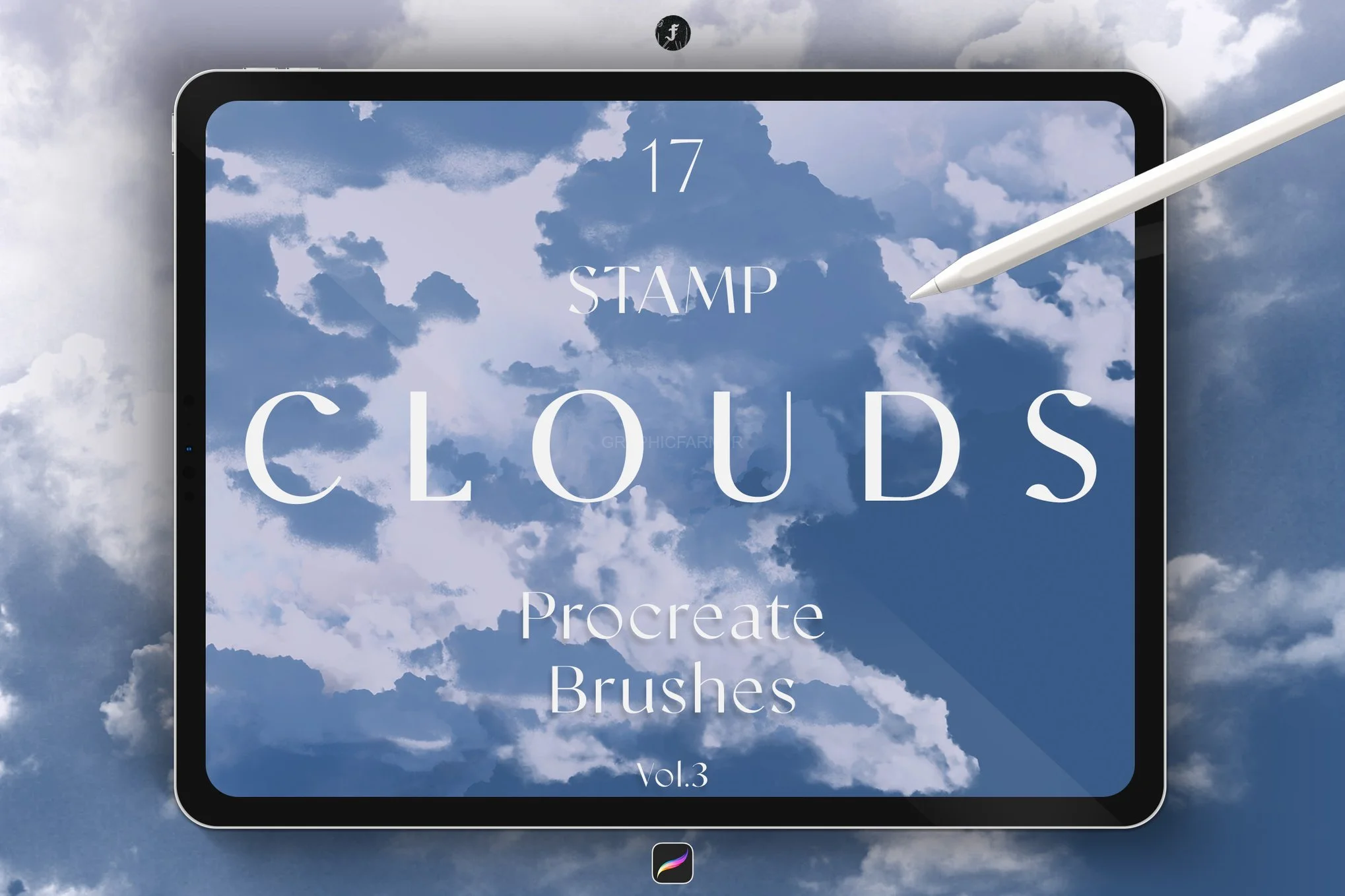 Stamp Clouds Procreate Brushes Vol.3