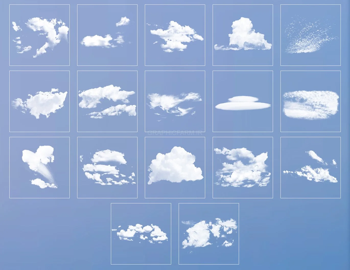 Stamp Clouds Procreate Brushes Vol.3