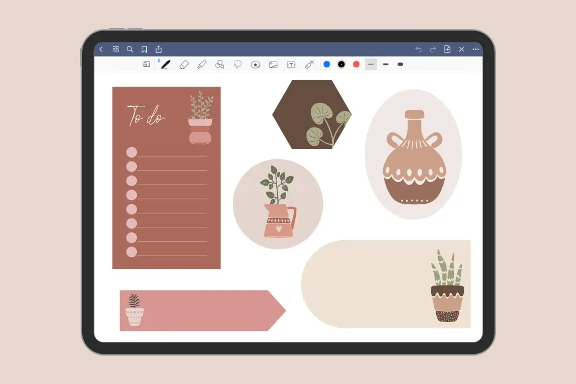 Stamp Brushes For Procreate. House Plants