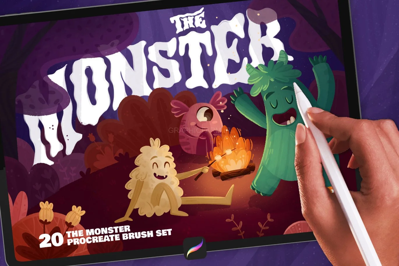 The Monster: Procreate Brushes