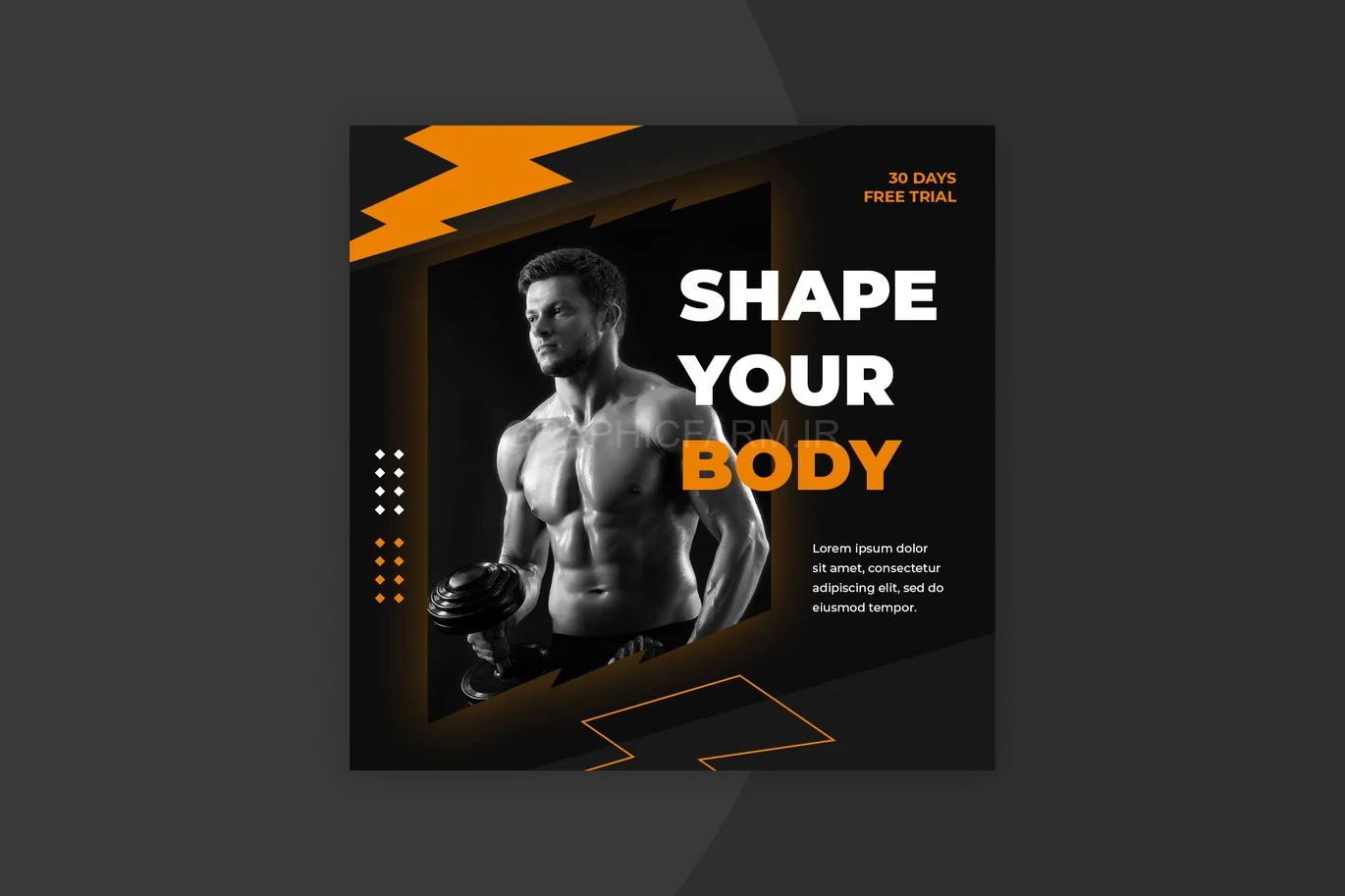 Fitness Instagram Post Template